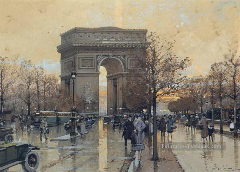 L’Arc de Triomphe Paris Eugene Galien Laloue Peintures à l'huile